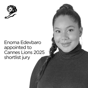 Enoma Edevbaro Cannes Lions -tuomaristoon